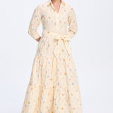 Petal Cotton Dress Maxi