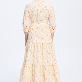 Petal Cotton Dress Maxi