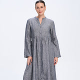 Elenor Navy Linen Dress