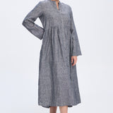 Elenor Navy Linen Dress