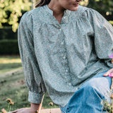 'Katie & Mille' By Liberty Fabrics Yoke Detail Cotton Blouse