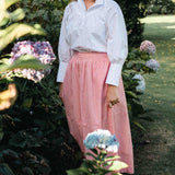 Red Gingham Skirt Full length (Maxi)