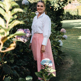 Red Gingham Skirt Full length (Maxi)