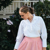 Red Gingham Skirt Full length (Maxi)