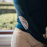 Jersey azul marino 100 % lana con estampado Besty Liberty