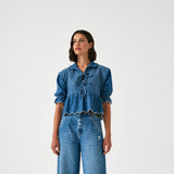 Heidi Blouse Denim Blue