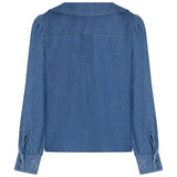 Tania Top Collared in Nappa