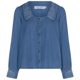 Tania Top Collared in Nappa