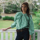 'Godwin' Green Liberty Fabrics Blouse