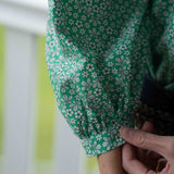 'Godwin' Green Liberty Fabrics Blouse