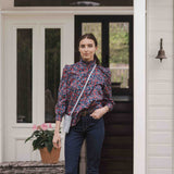 'Wiltshire' Liberty Fabrics Frill Collared Blouse