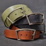 Essex Leather Belt Black