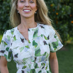 forever floral cotton maxi dress front close up 