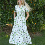 forever floral cotton maxi dress full length front view 