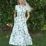 forever floral cotton maxi dress full length front view 