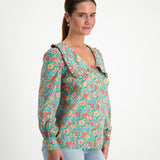 Chelsea Collar made with 'Meadow Song' by Liberty Fabrics