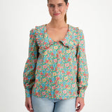 Chelsea Collar made with 'Meadow Song' by Liberty Fabrics