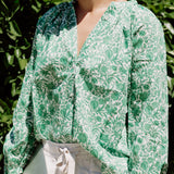 Blusa/camisa de algodón 100 % de Liberty of London 'Sambourne C'