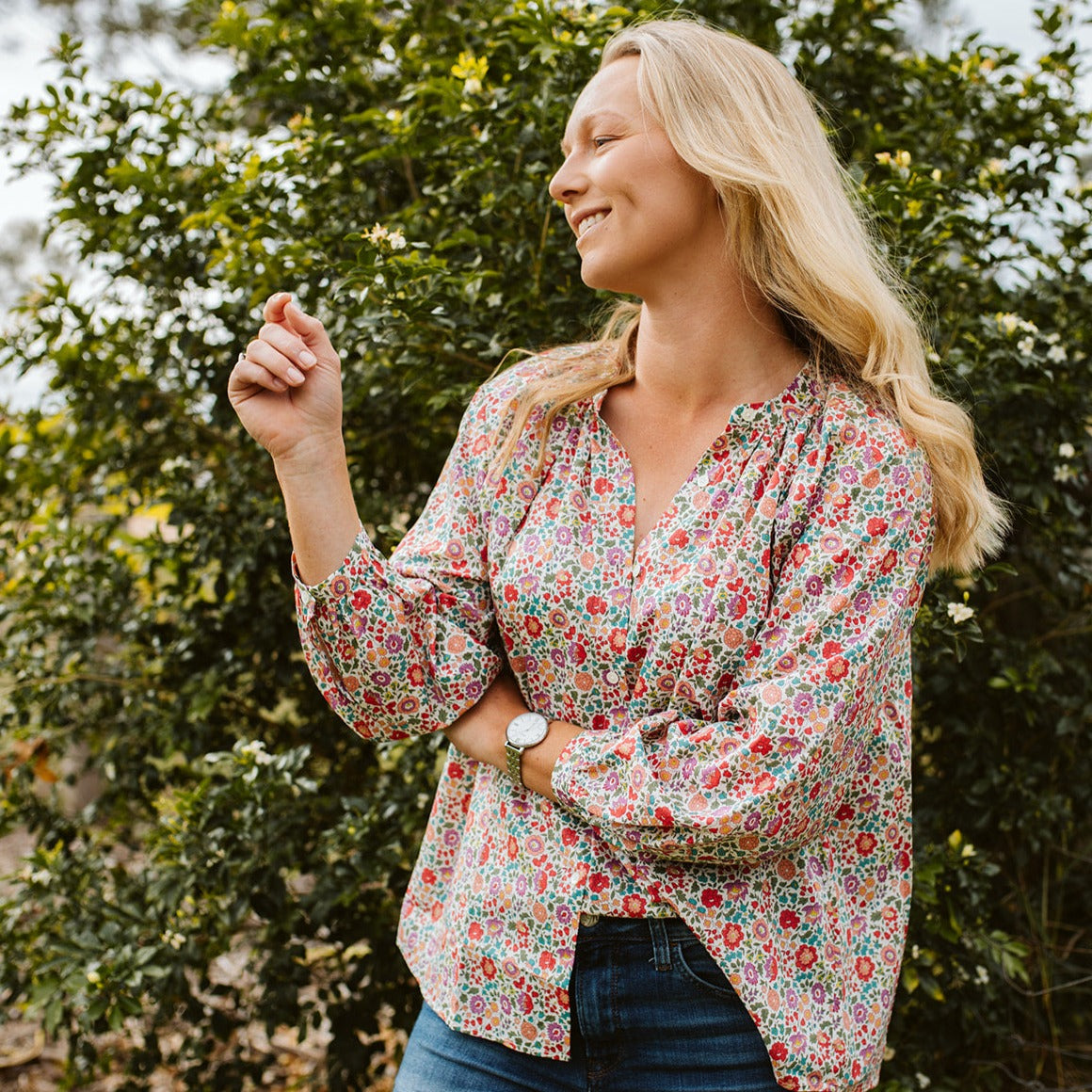 'danjo 19b' liberty of london cotton blouse/shirt