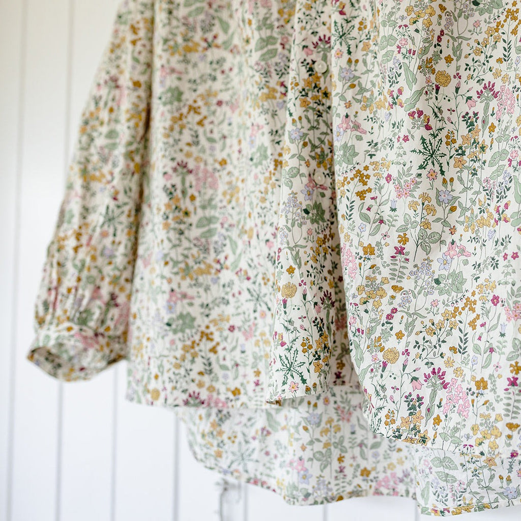 'field flowers' liberty of london cotton blouse/shirt